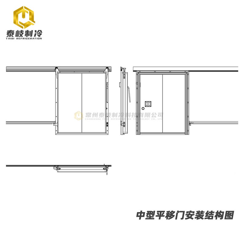 中型平移門安裝結構圖